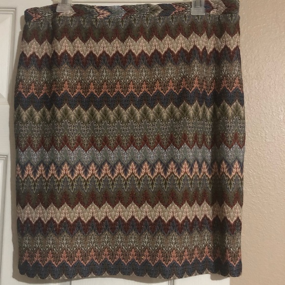 Melissa Paige • Multicolored sparkle Aztec Design skirt - Picture 7 of 7